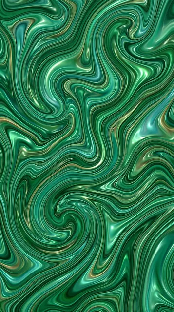 Abstract Marbled Liquid Texture in Emerald and Jade Green - Free 4K & 8K mobile Wallpaper
