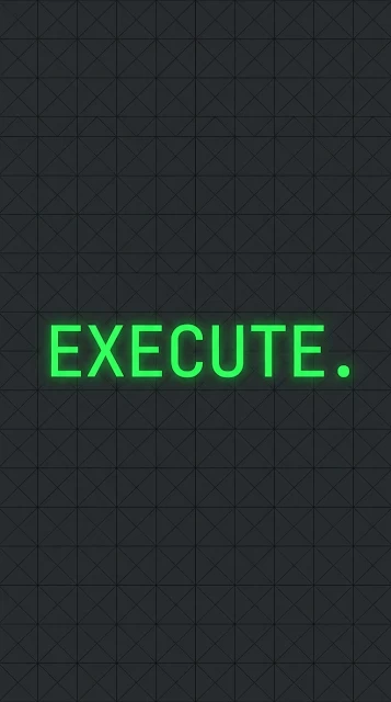 Charcoal Dark Mode Grid Execute Terminal Background - Free 4K & 8K mobile Wallpaper