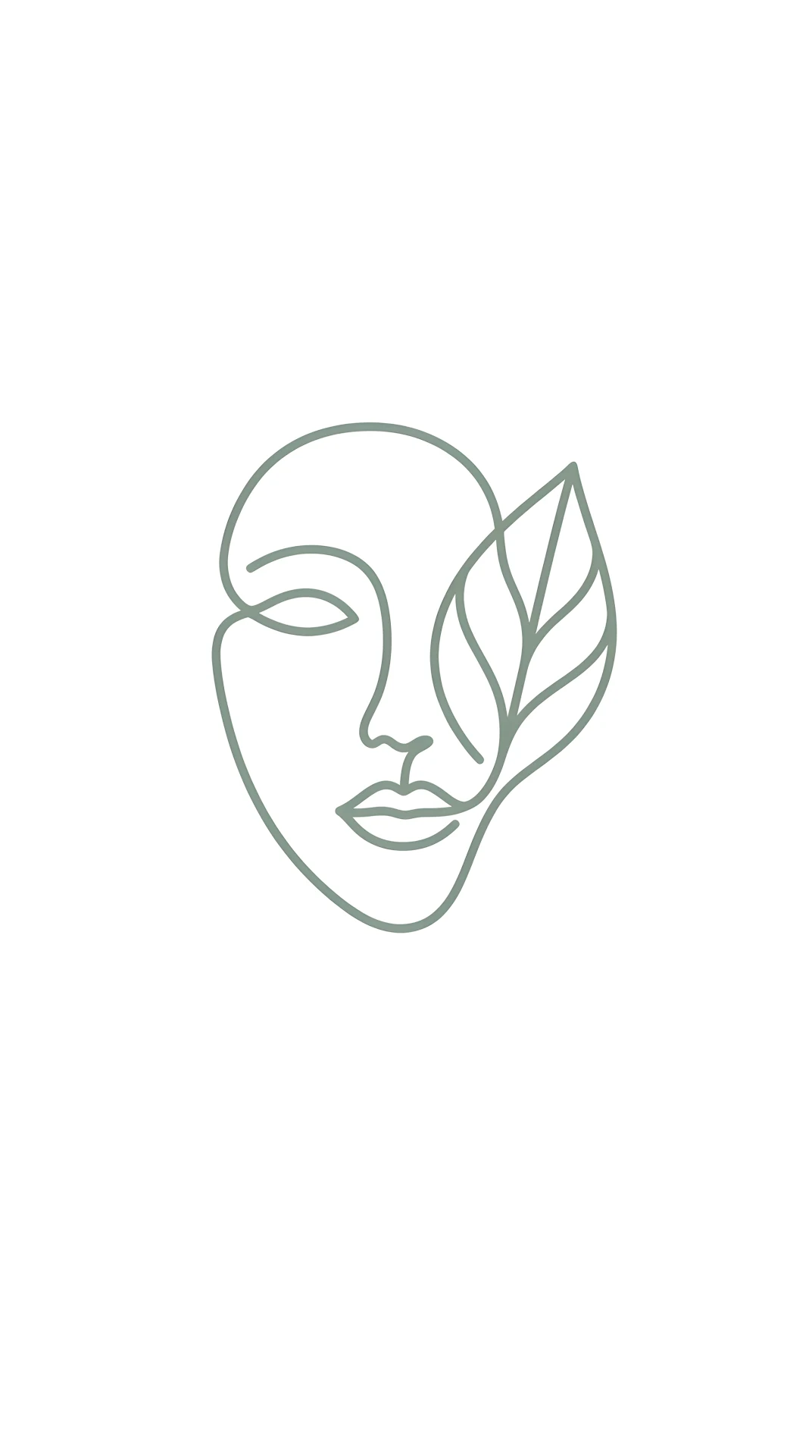 Continuous Black Line Minimalist Botanical Art Background - Free 4K mobile Wallpaper