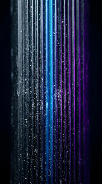 Dark Abstract Textured Background with Neon Blue and Purple Flow - Free mobile Wallpaper