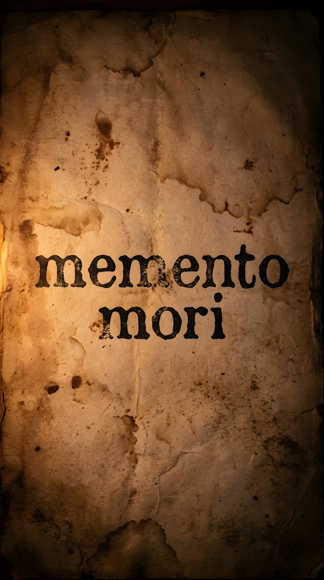 Dark Academia Vintage Paper Typography Background - Free 4K mobile Wallpaper