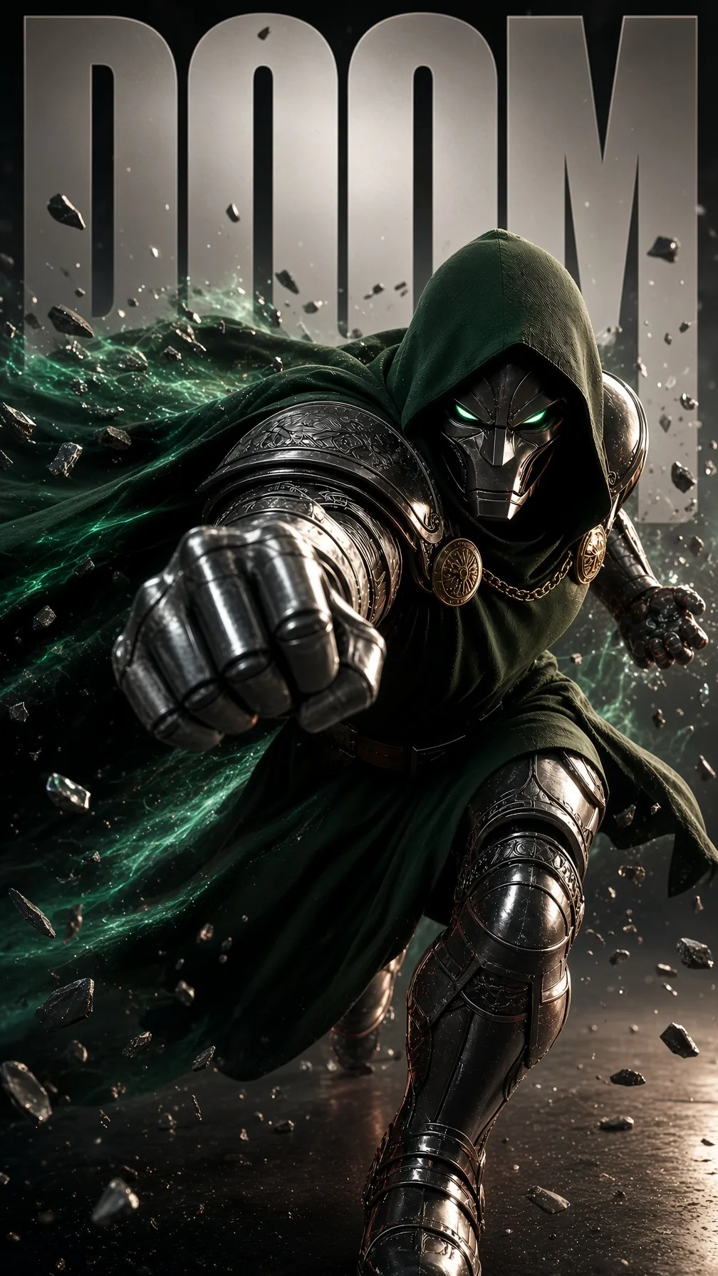 Download Doctor Doom Armored Punch Action HD 4K Wallpaper Doctor Doom Armored Punch Action HD - Free 4K mobile Wallpaper