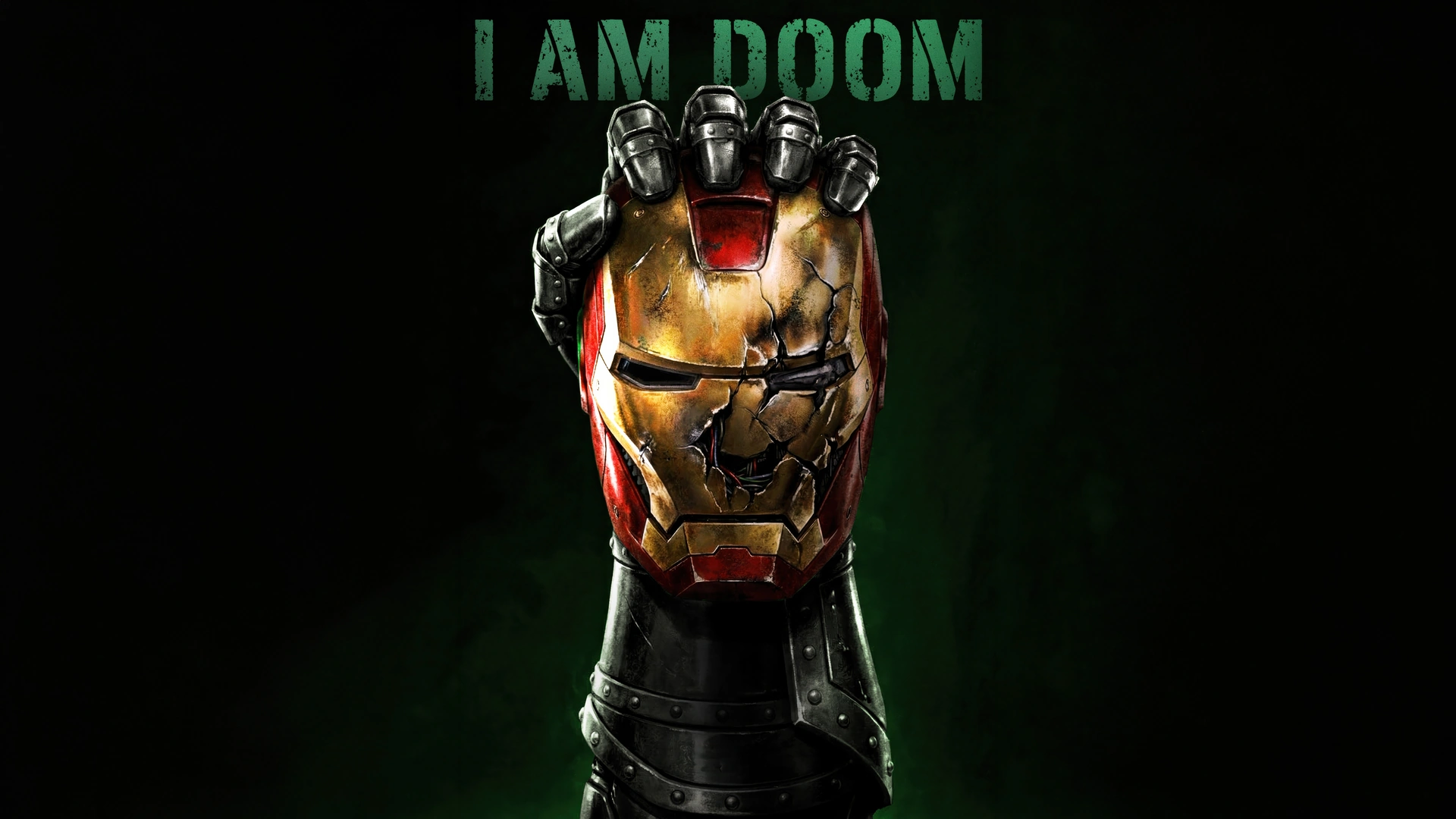Doctor Doom Crushing Iron Man Helmet 4K - Free 4K desktop Wallpaper