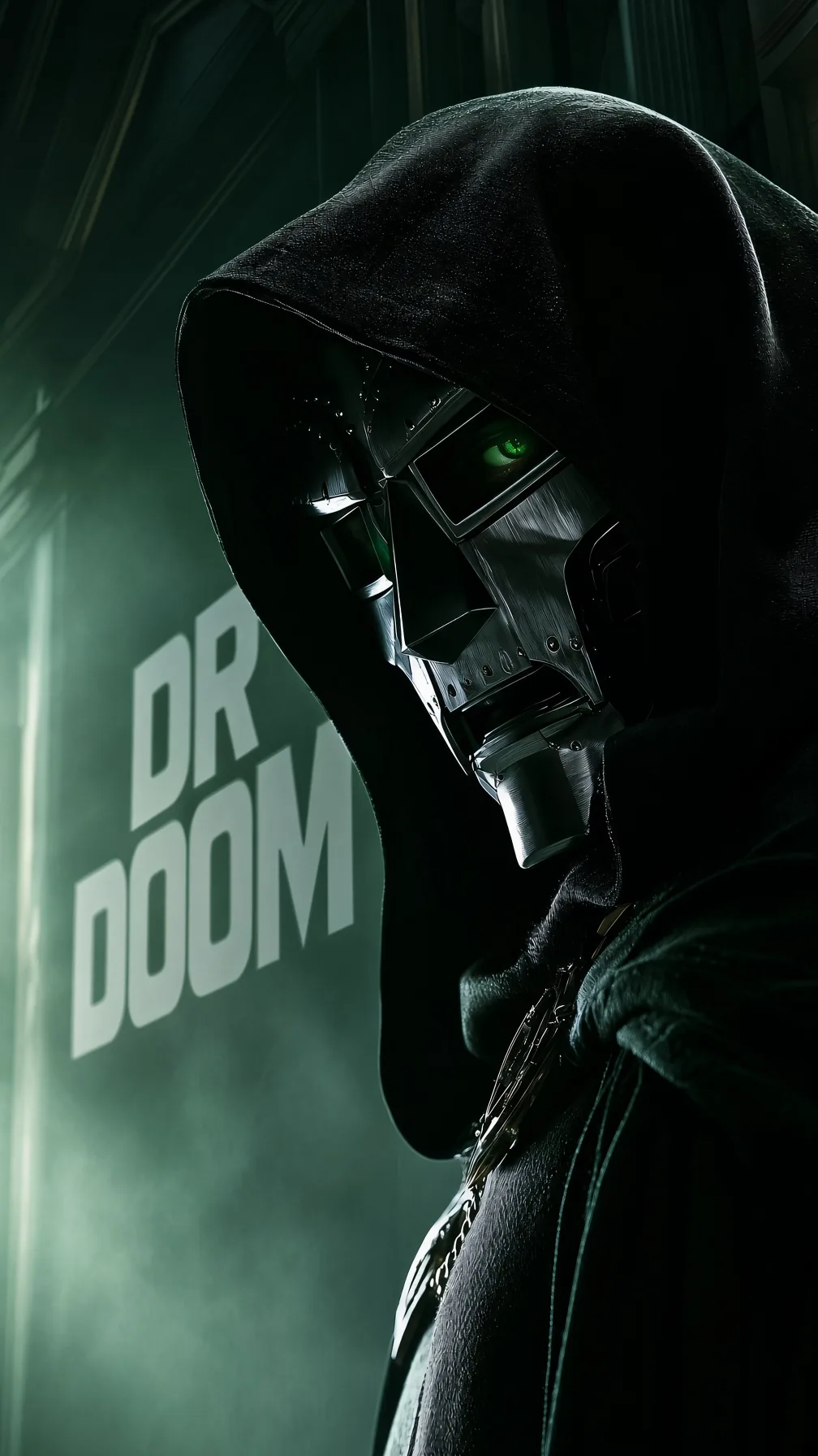 Doctor Doom Glowing Green Eye Portrait 4K - Free 4K mobile Wallpaper