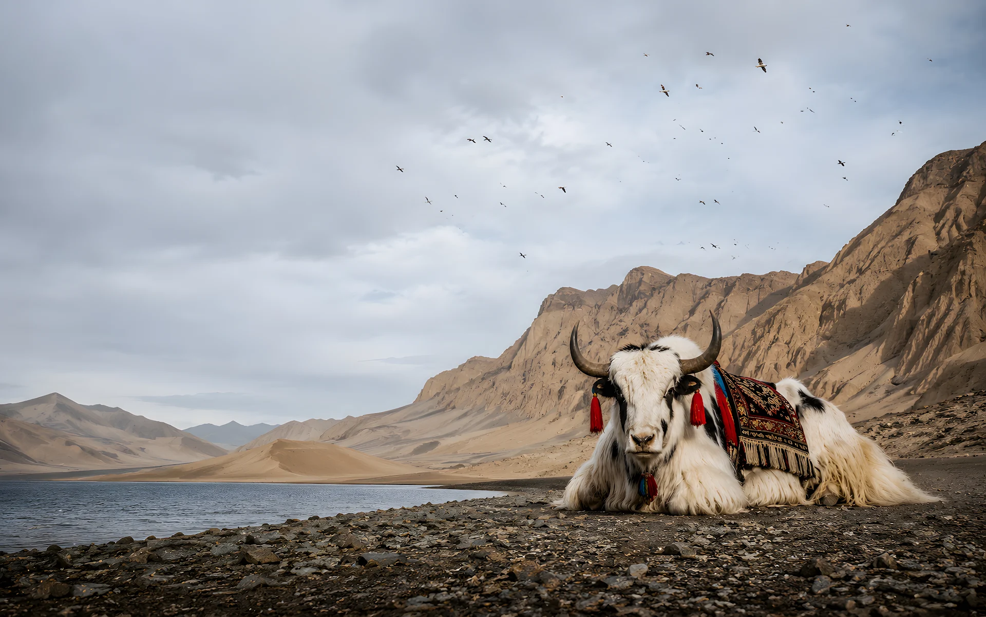 Domestic Yak on Pamir High Altitude Plateau - Free 4K desktop Wallpaper