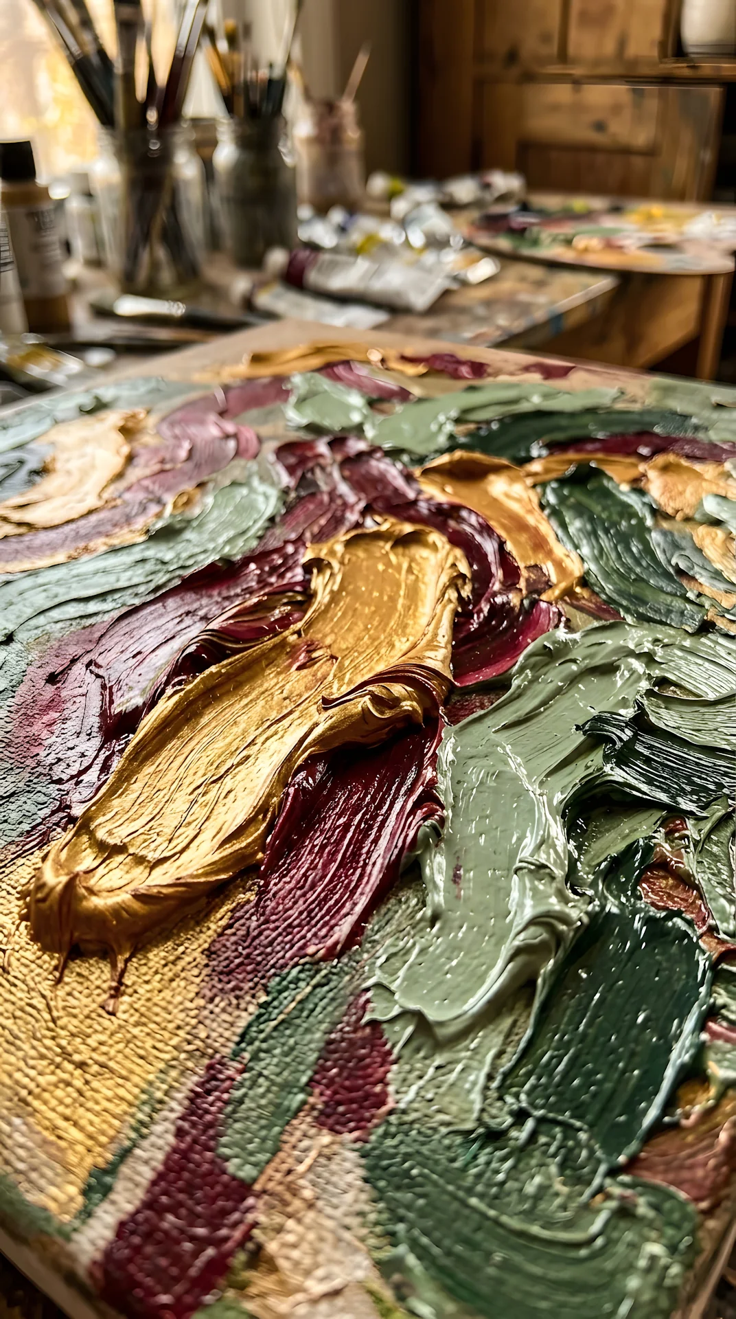 Elegant Blue and Gold Marble Swirl Textures - Free 4K mobile Wallpaper