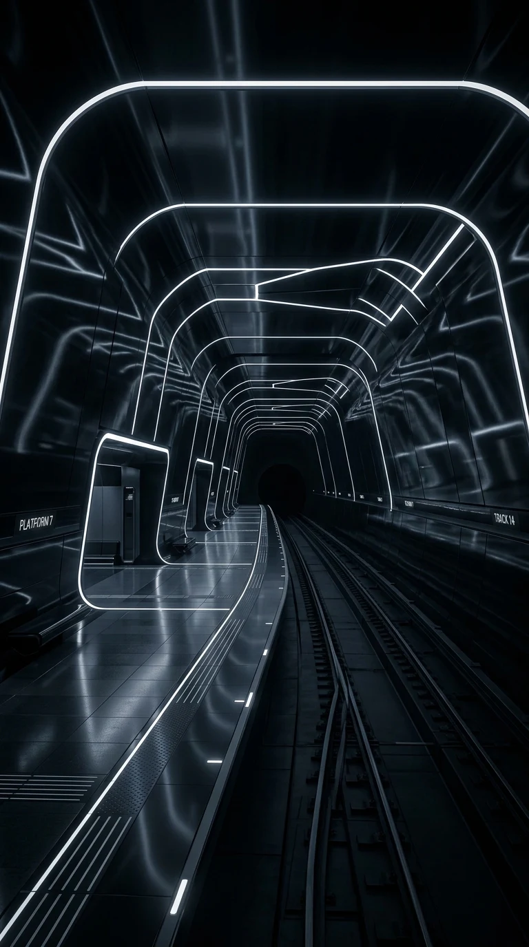 Download Futuristic Maglev Train Station Underground Wallpaper Wallpaper in 4K UHD Futuristic Maglev Train Station Underground Wallpaper - Free 8K and 4K mobile Wallpaper Background