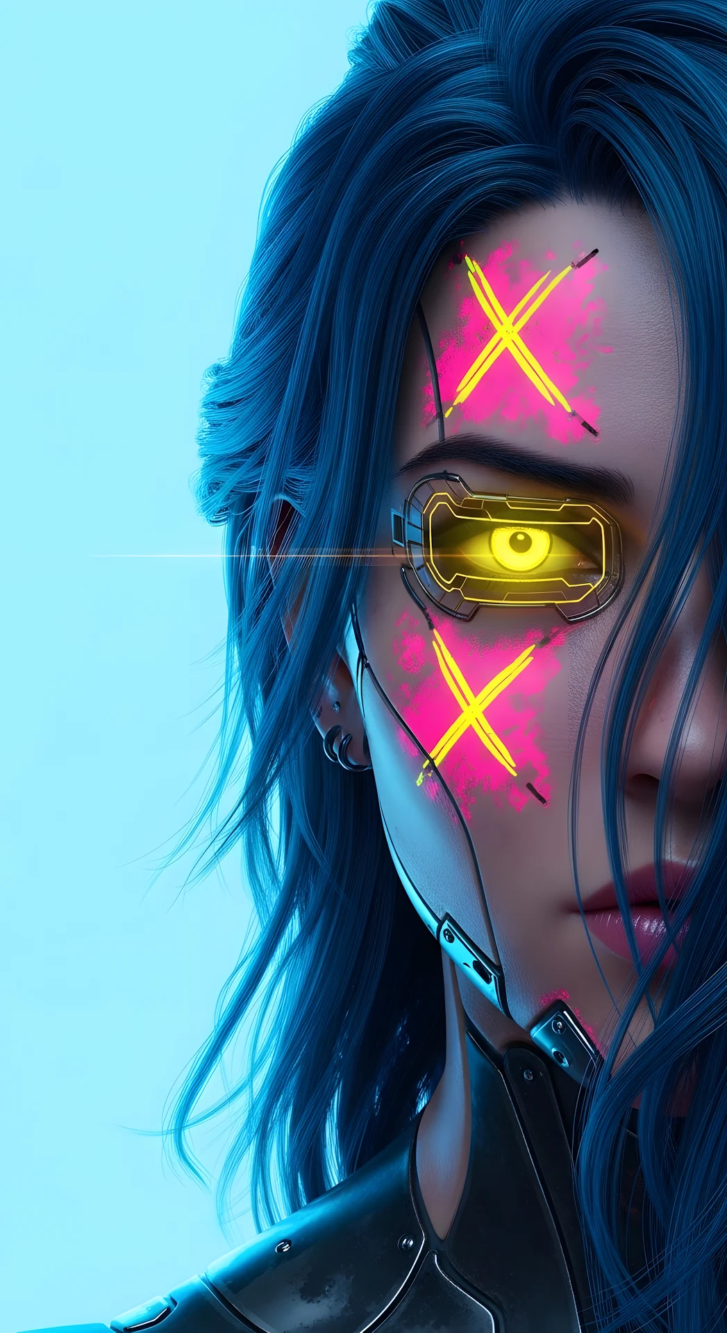 Glowing Digital Circuitry and Data Streams - Free 4K mobile Wallpaper