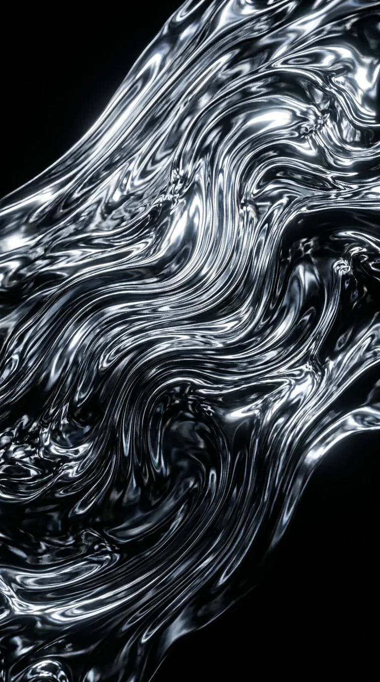 Download High-Viscosity Liquid Chrome and Mercury Abstract Flow Wallpaper in 4K UHD High-Viscosity Liquid Chrome and Mercury Abstract Flow - Free 8K and 4K mobile Wallpaper Background