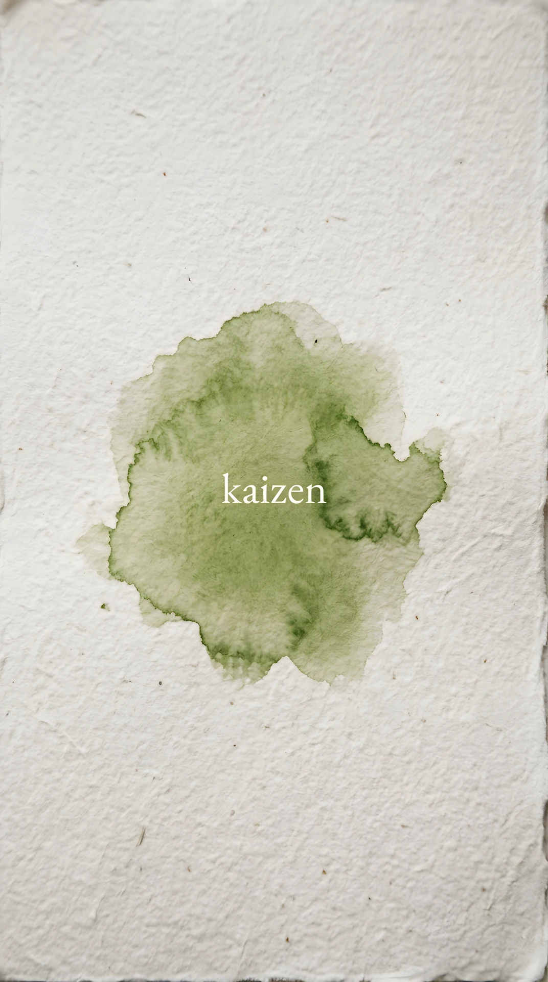 Japandi Matcha Green Watercolor Typography Background - Free 4K mobile Wallpaper