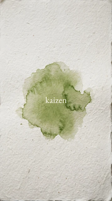 Japandi Matcha Green Watercolor Typography Background - Free mobile Wallpaper