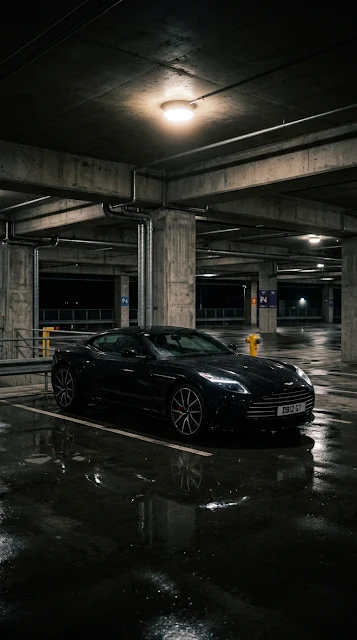 Luxury Black Grand Tourer Car Parking Wallpaper - Free 4K & 8K mobile Wallpaper