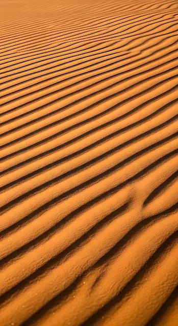Macro Photography of Wavy Orange Sand Dune Textures - Free mobile Wallpaper