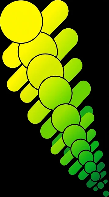 Minimalist Abstract Yellow and Green Gradient Diagonal Shapes - Free 4K & 8K mobile Wallpaper