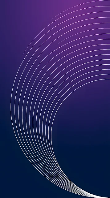 Minimalist Concentric Line Pattern with Blue and Purple Gradient Background - Free mobile Wallpaper