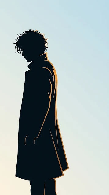 Minimalist High-Contrast Silhouette of Clown Prince Villain - Free 4K & 8K mobile Wallpaper