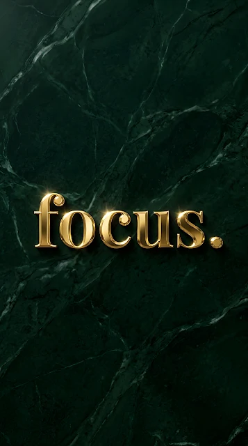 Minimalist Luxury Dark Green Marble Focus Typography Wallpaper - Free mobile Wallpaper