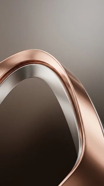 Minimalist Metallic Fluid Curve Mobile Wallpaper - Free 4K & 8K mobile Wallpaper