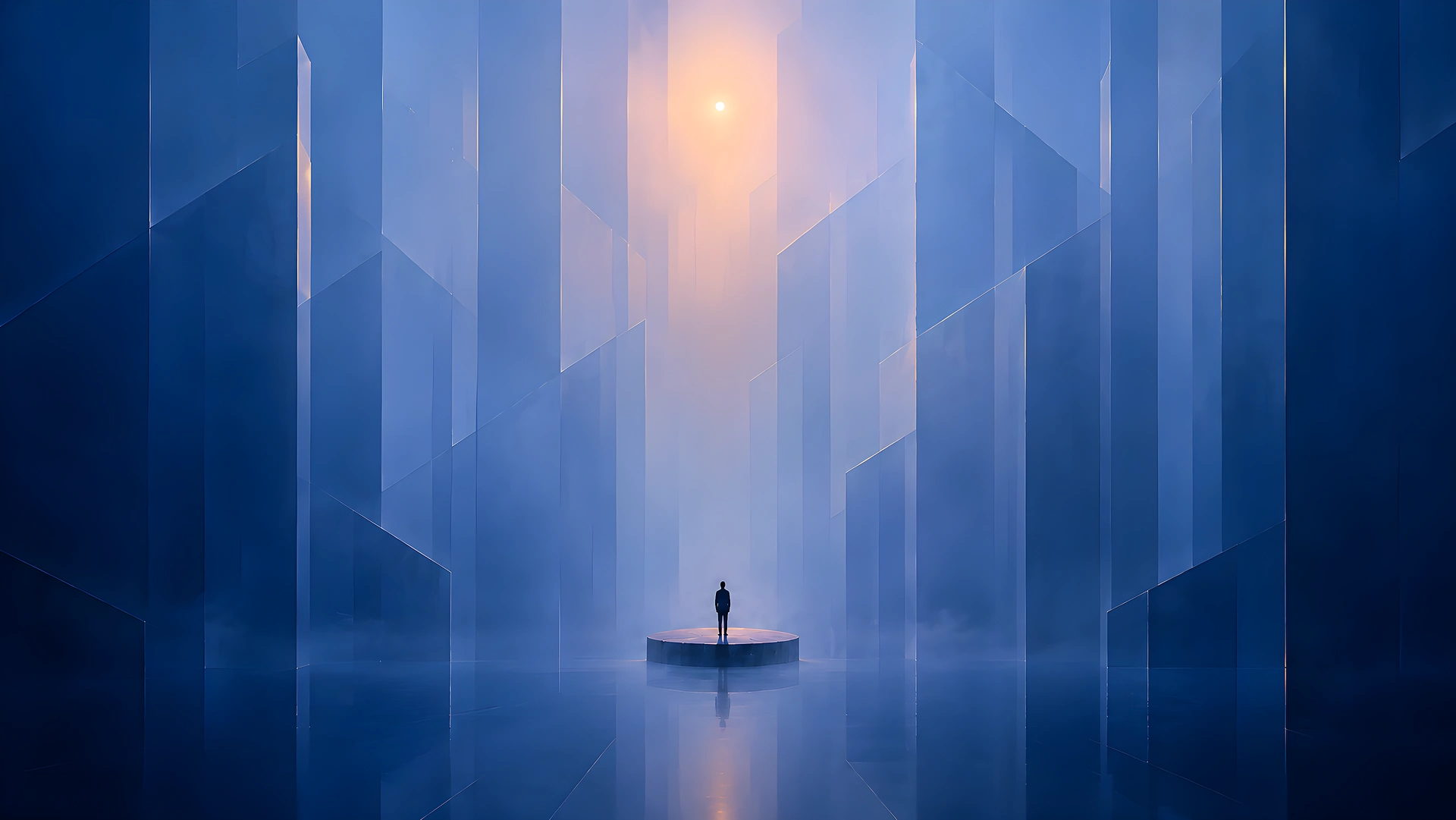 Download Minimalist Sci-Fi Monolith Hall Silhouette 4K 4K Wallpaper Minimalist Sci-Fi Monolith Hall Silhouette 4K - Free 4K desktop Wallpaper