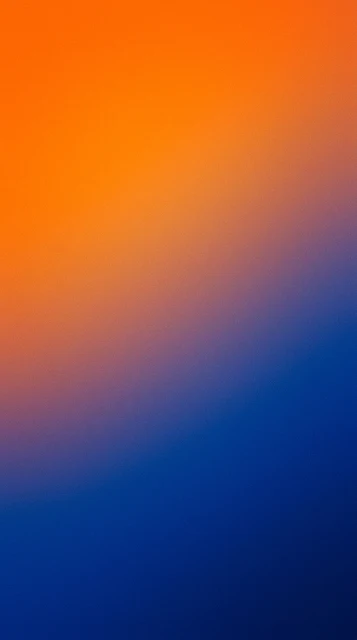 Minimalist Smooth Gradient from Vibrant Orange to Rich Blue - Free 4K & 8K mobile Wallpaper