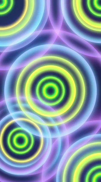 Modern Abstract Concentric Overlapping Circles Gradient - Free 4K & 8K mobile Wallpaper