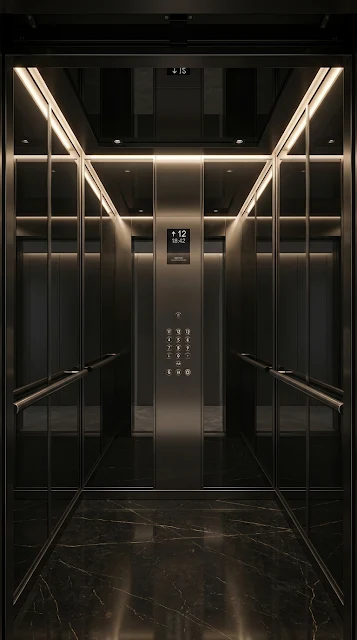 Modern Luxury Black Elevator Interior Wallpaper - Free 4K & 8K mobile Wallpaper