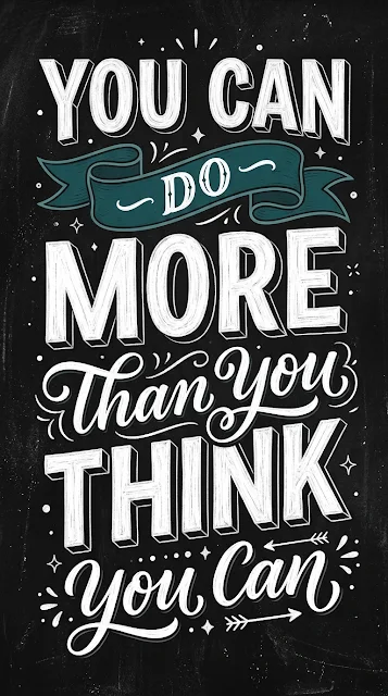 Motivational Hand Lettering Quote Art on Black Background - Free 4K & 8K mobile Wallpaper