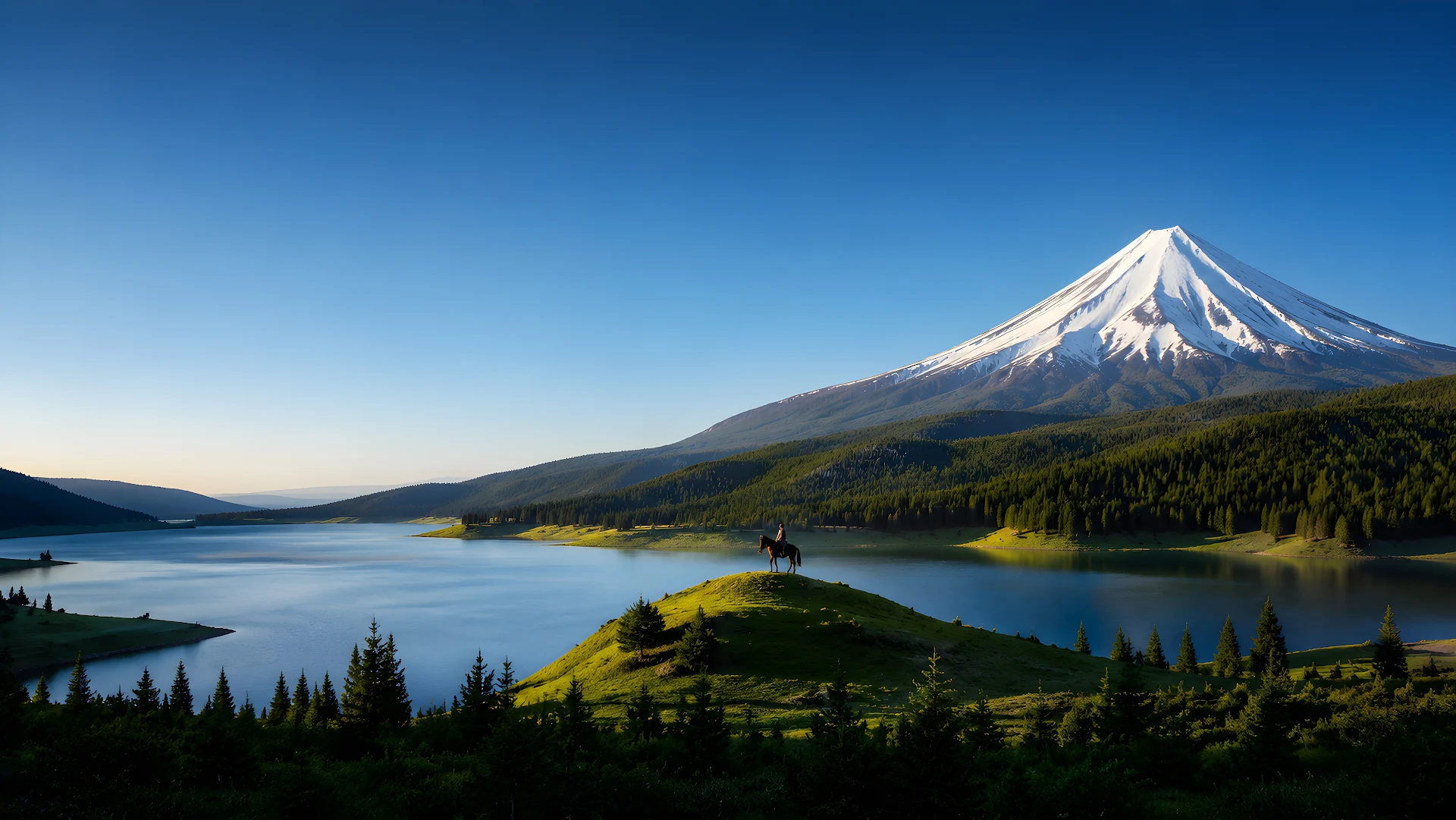 Mount Fuji Snowcapped Peak Landscape Wallpaper - Free 4K desktop Wallpaper