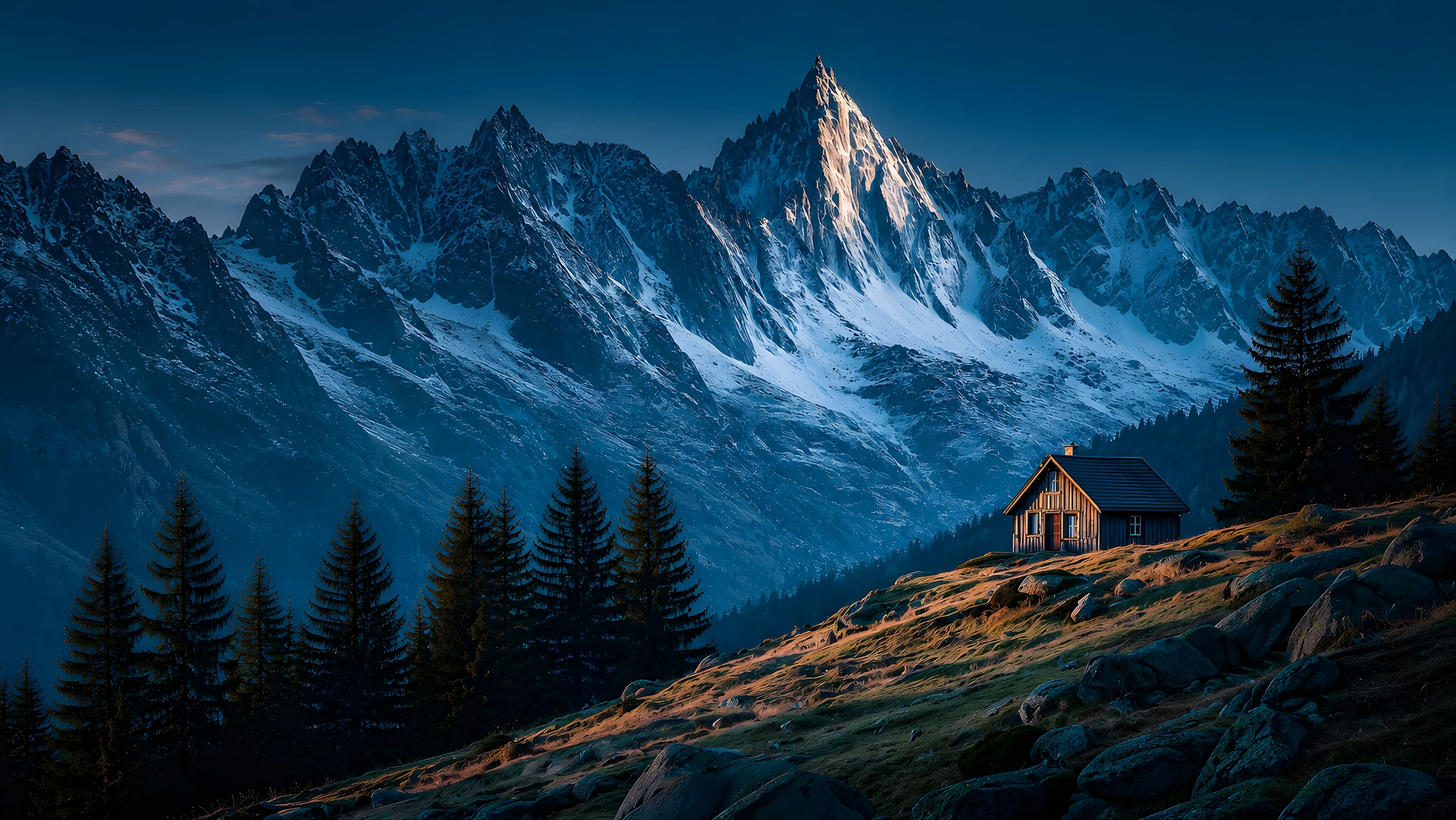 Download Mountain Chalet Snow Peak Ridge 4K Wallpaper in 4K UHD Mountain Chalet Snow Peak Ridge 4K - Free 8K and 4K desktop Wallpaper Background