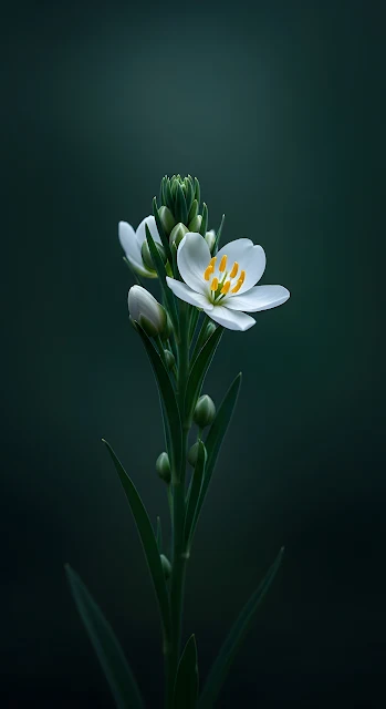 Mystical Enchanted Forest with Glowing Flora - Free mobile Wallpaper