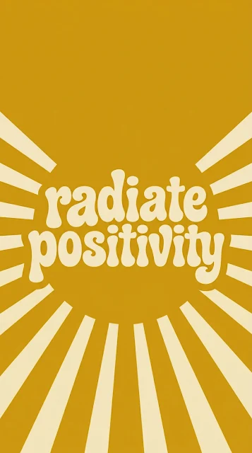 Retro Boho Mustard Sunburst Typography Background - Free 4K & 8K mobile Wallpaper