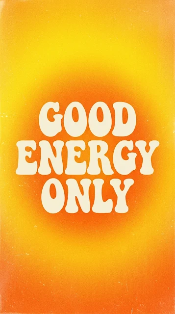 Retro Yellow Aura Gradient Affirmation Typography Background - Free 4K & 8K mobile Wallpaper