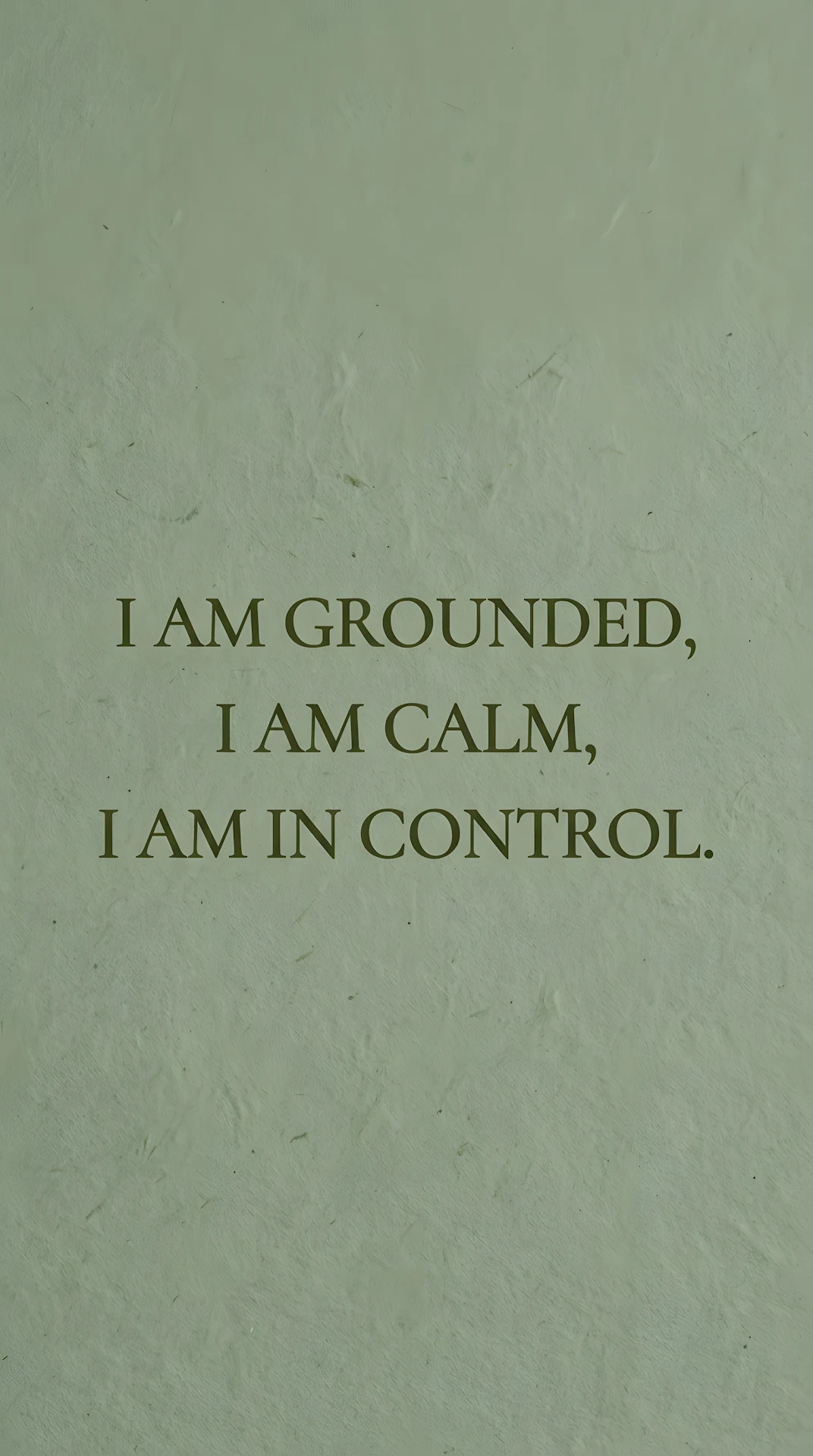 Sage Green Textured Wellness Affirmation Background - Free 4K mobile Wallpaper