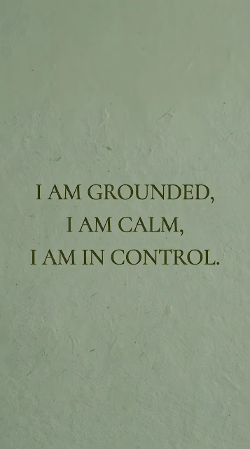 Sage Green Textured Wellness Affirmation Background - Free mobile Wallpaper
