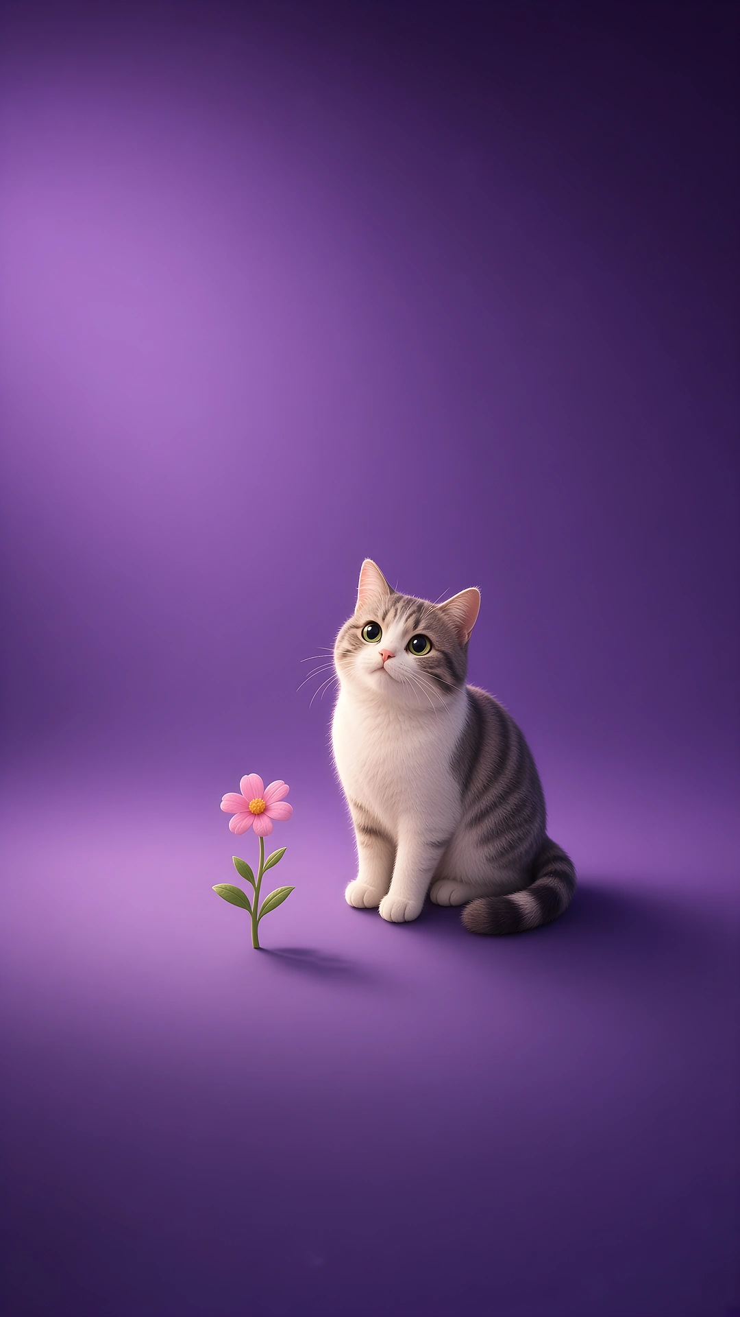 Download Cute Tabby Cat Pink Flower 4K 4K Wallpaper Cute Tabby Cat Pink Flower 4K - Free 4K mobile Wallpaper
