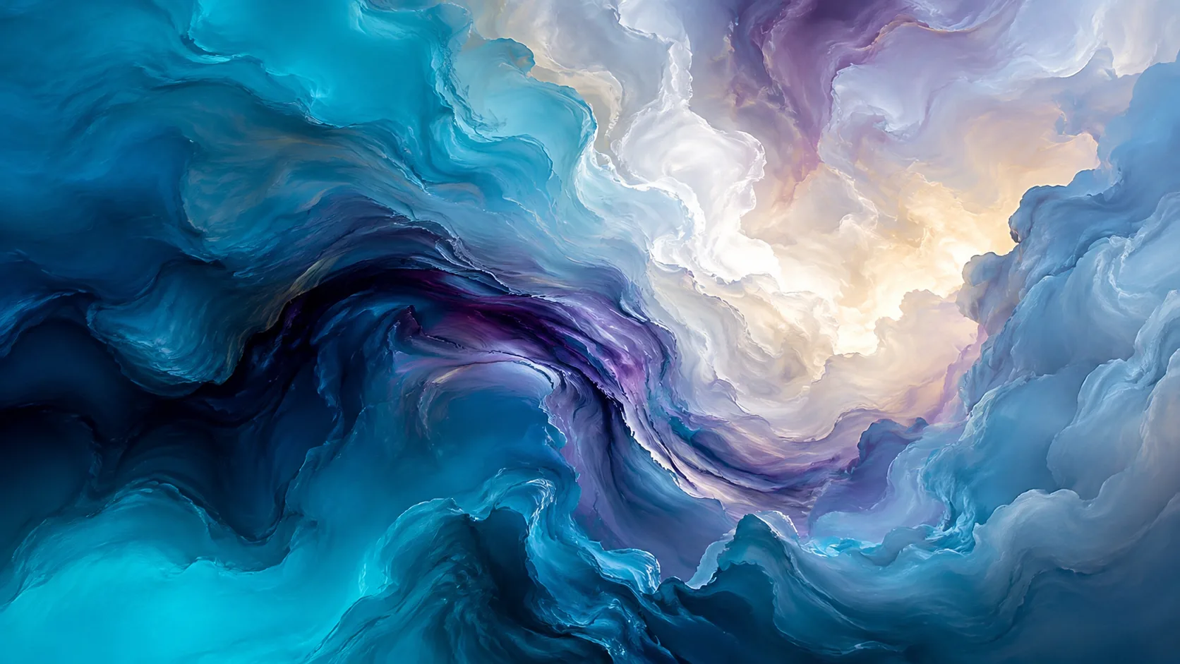 Teal Violet Fluid Cloud Abstract 4K - Free 4K desktop Wallpaper