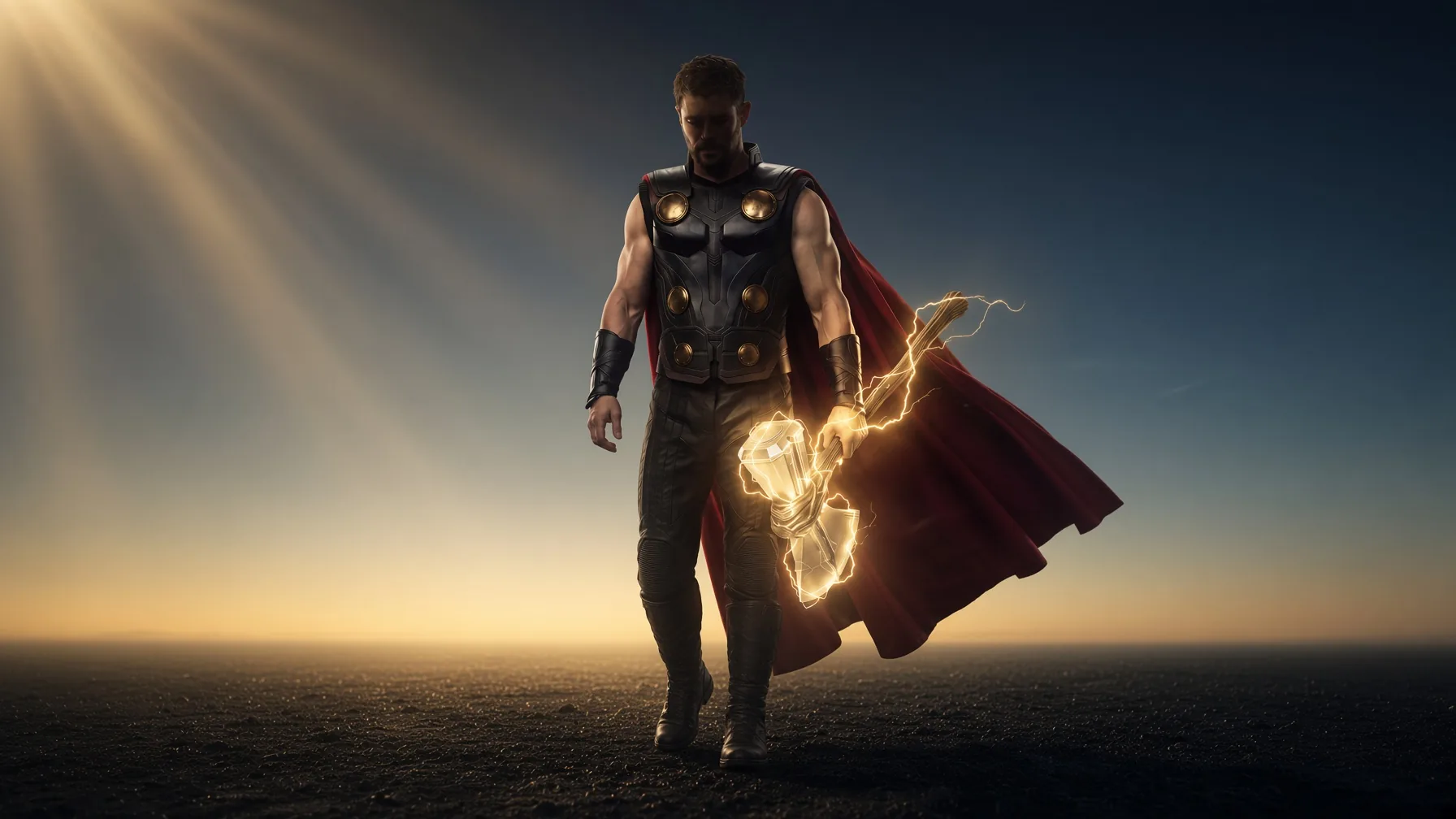 Thor Stormbreaker Sunlight Horizon 4K - Free 4K desktop Wallpaper