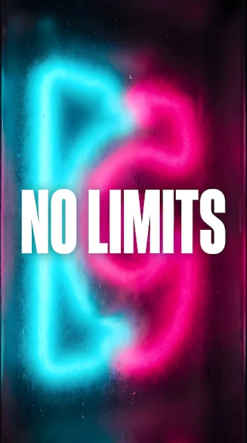 Translucent Frosted Glass Neon Cyan Typography Background - Free mobile Wallpaper