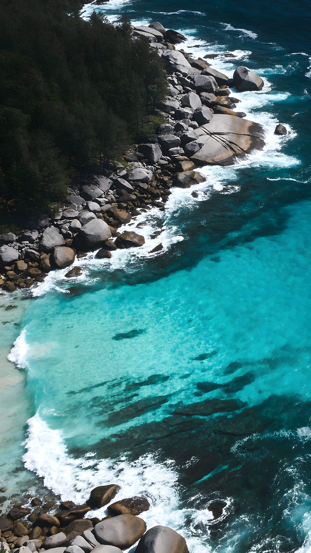 Download Tropical Coastal Boulder Beach 4K 4K Wallpaper Tropical Coastal Boulder Beach 4K - Free 4K mobile Wallpaper