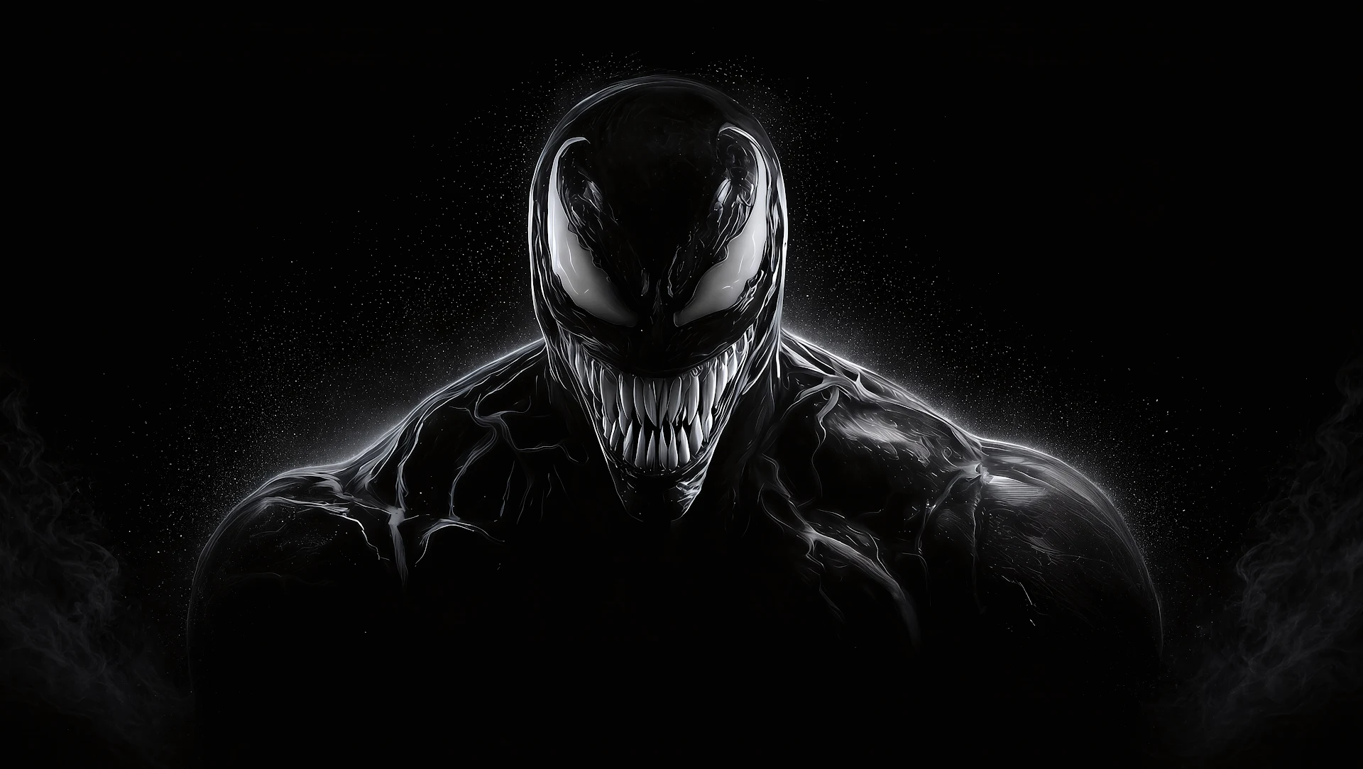 Venom Symbiote Dark Rim Light 4K - Free 4K desktop Wallpaper