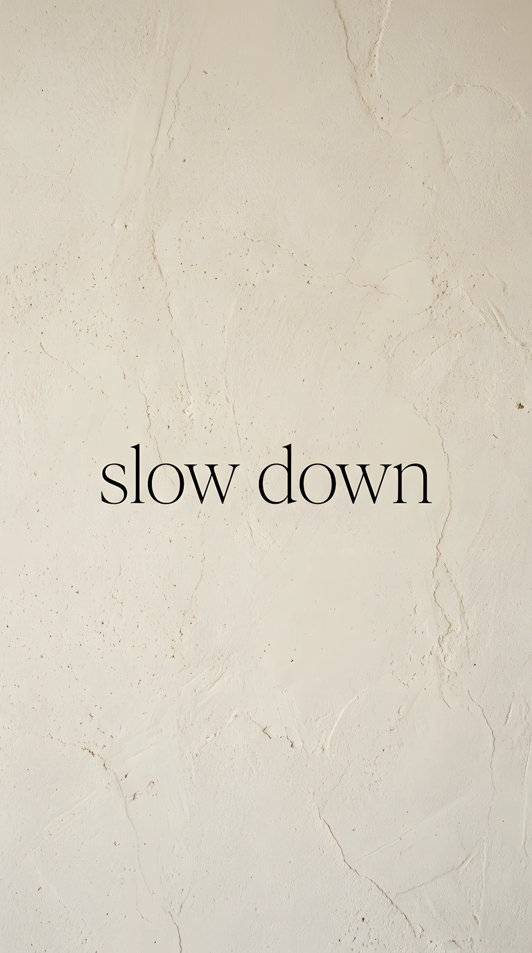 Warm Minimalist Beige Plaster Typography Background - Free 4K mobile Wallpaper
