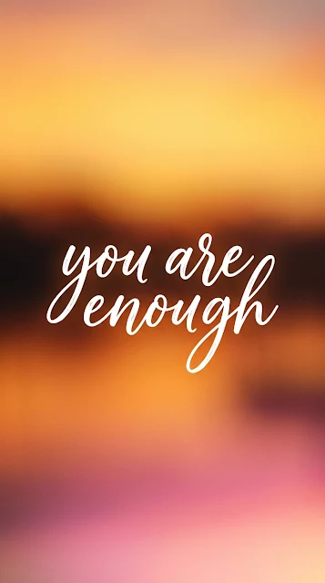 Warm Sunset Blur Gradient Affirmation Typography Background - Free 4K & 8K mobile Wallpaper