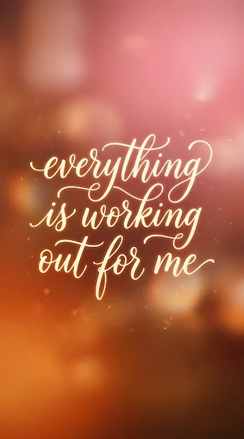 Warm Sunset Gradient Handwritten Affirmation Background - Free mobile Wallpaper