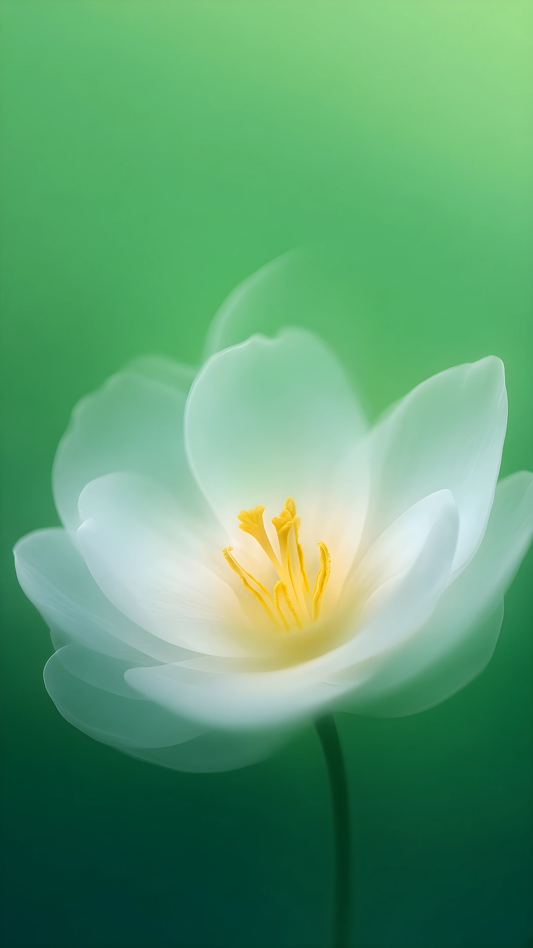 White Tulip Macro Bloom Soft Focus 4K - Free 4K mobile Wallpaper